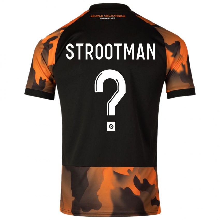 Herren Kevin Strootman #0 Schwarzorange Ausweichtrikot Trikot 2023/24 T-Shirt Schweiz