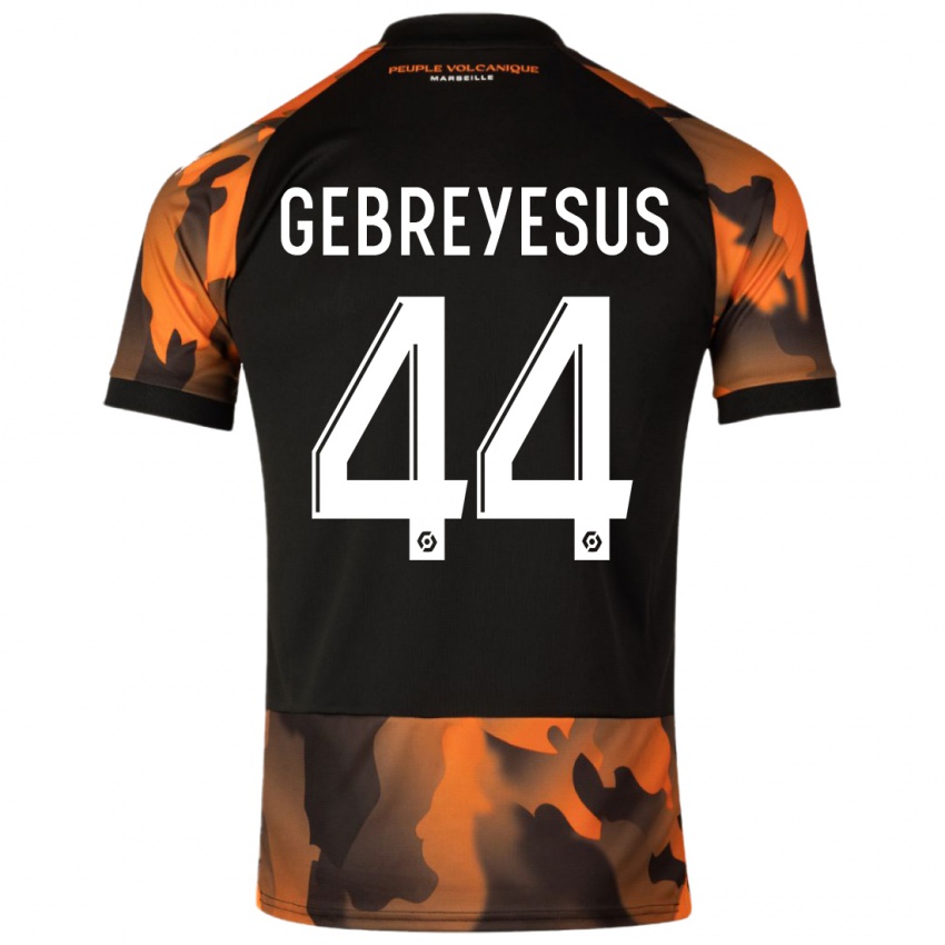 Herren Esey Gebreyesus #44 Schwarzorange Ausweichtrikot Trikot 2023/24 T-Shirt Schweiz
