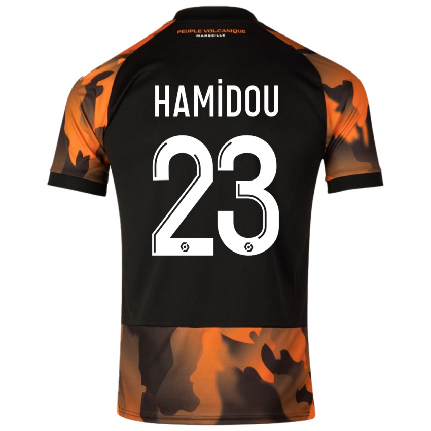 Herren Jamila Hamidou #23 Schwarzorange Ausweichtrikot Trikot 2023/24 T-Shirt Schweiz