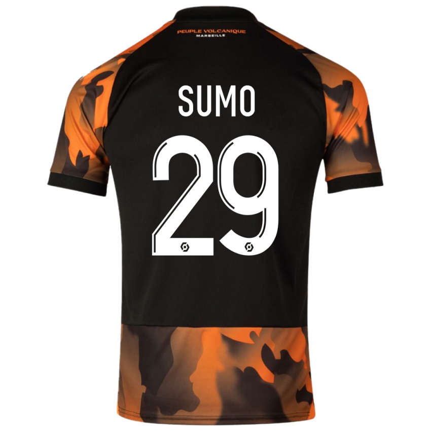 Herren Eva Sumo #29 Schwarzorange Ausweichtrikot Trikot 2023/24 T-Shirt Schweiz