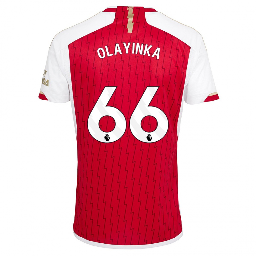 Damen James Olayinka #66 Rot Heimtrikot Trikot 2023/24 T-Shirt Schweiz