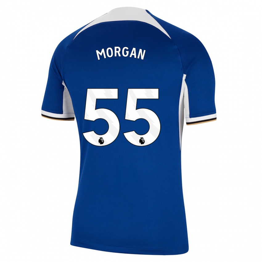 Damen Jimmy-Jay Morgan #55 Blau Heimtrikot Trikot 2023/24 T-Shirt Schweiz