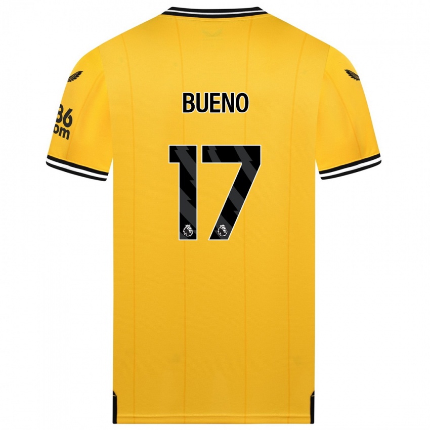 Damen Hugo Bueno #17 Gelb Heimtrikot Trikot 2023/24 T-Shirt Schweiz
