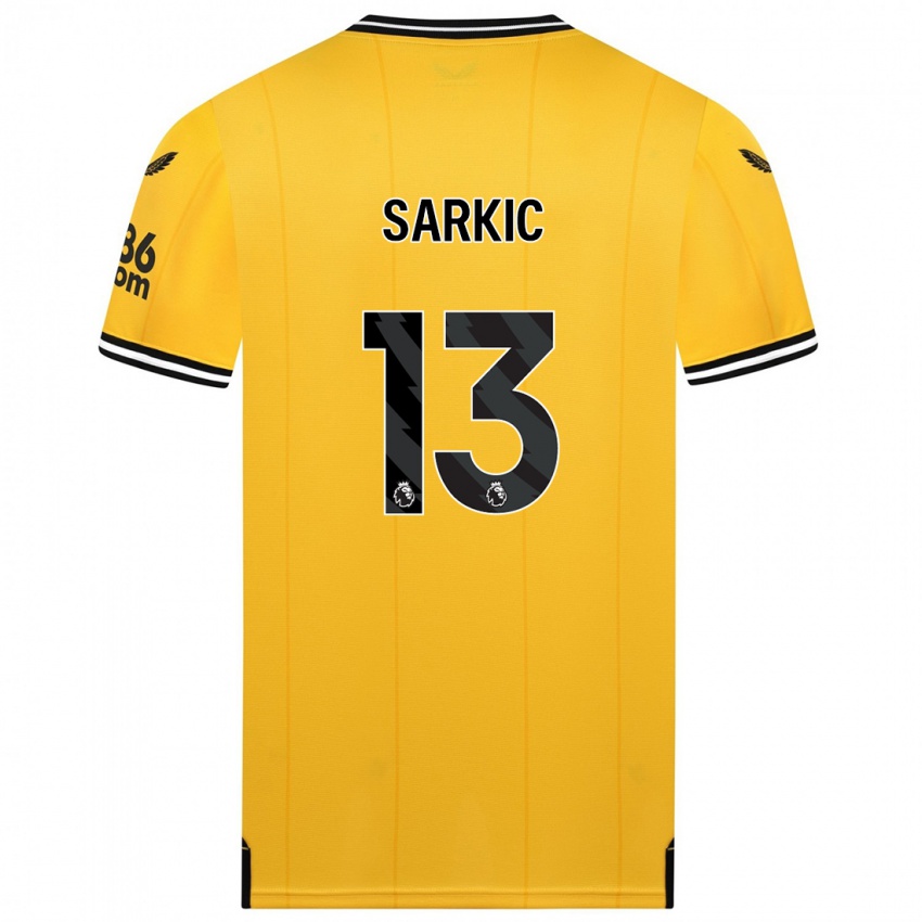 Damen Matija Sarkic #13 Gelb Heimtrikot Trikot 2023/24 T-Shirt Schweiz