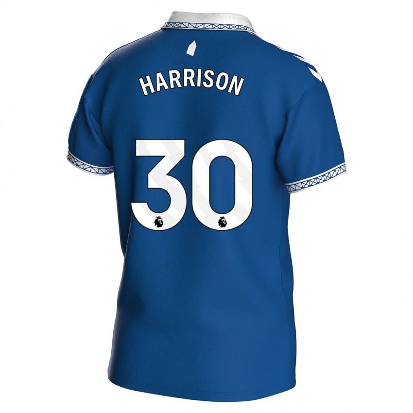 Femme Maillot Jack Harrison #30 Bleu Royal Tenues Domicile 2023/24 T-Shirt Suisse