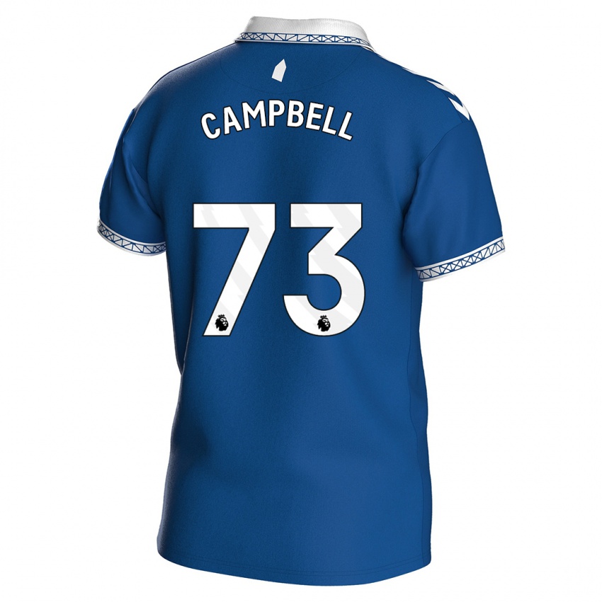Femme Maillot Elijah Campbell #73 Bleu Royal Tenues Domicile 2023/24 T-Shirt Suisse