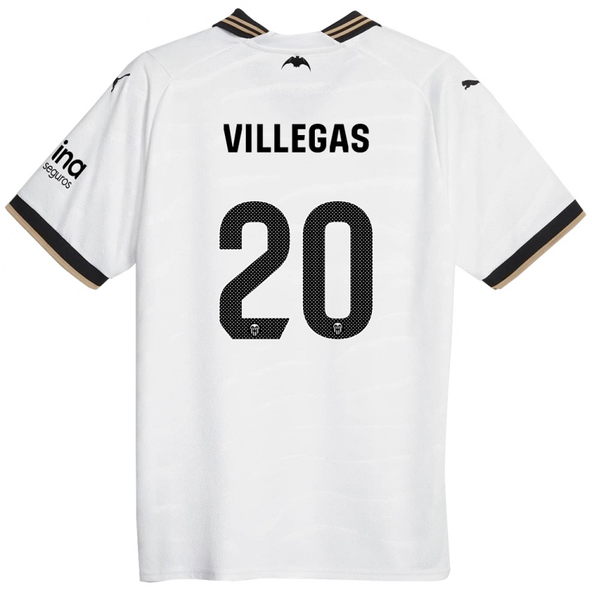 Femme Maillot Noelia Villegas #20 Blanc Tenues Domicile 2023/24 T-Shirt Suisse