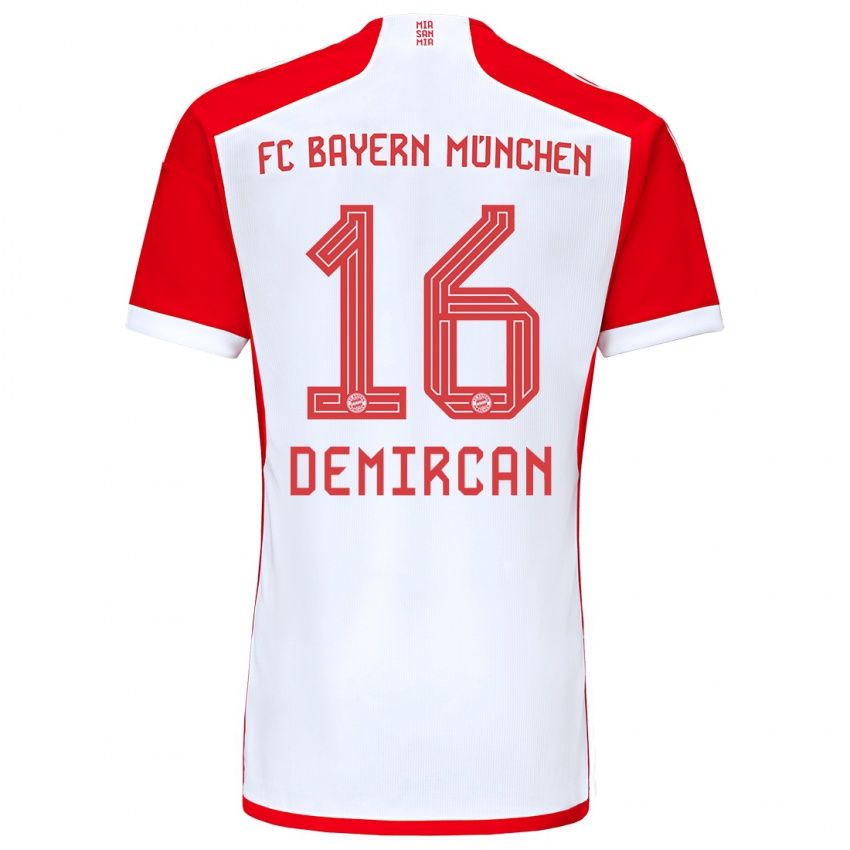 Damen Emirhan Demircan #16 Rot-Weiss Heimtrikot Trikot 2023/24 T-Shirt Schweiz