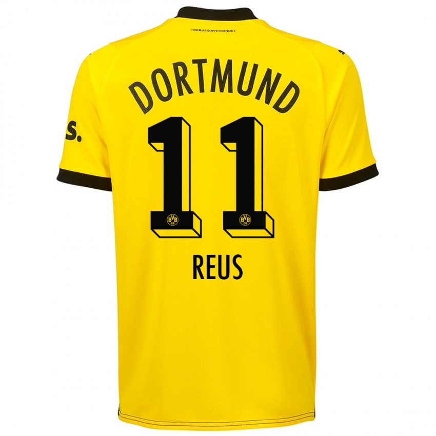 Damen Marco Reus #11 Gelb Heimtrikot Trikot 2023/24 T-Shirt Schweiz
