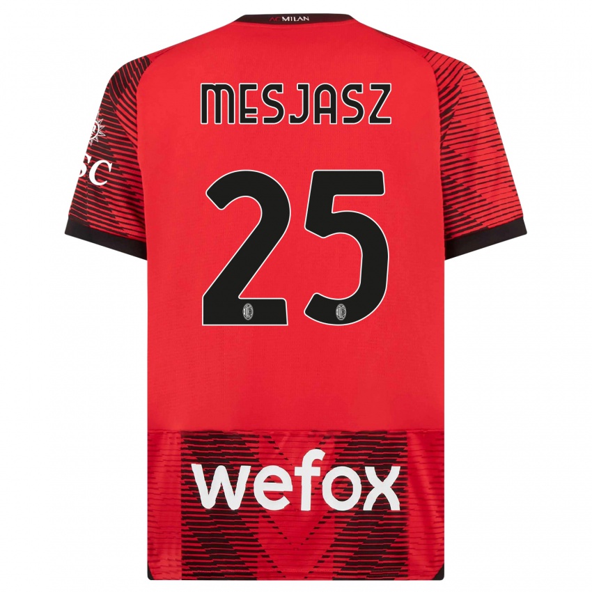 Damen Malgorzata Mesjasz #25 Rot Schwarz Heimtrikot Trikot 2023/24 T-Shirt Schweiz
