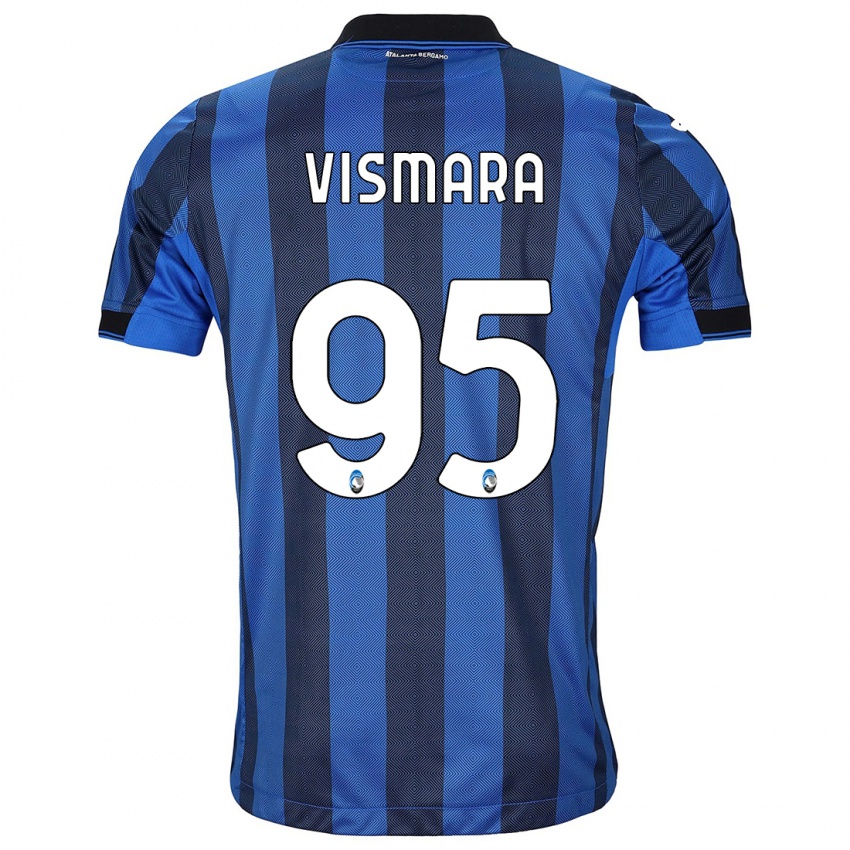 Damen Paolo Vismara #95 Schwarz Blau Heimtrikot Trikot 2023/24 T-Shirt Schweiz