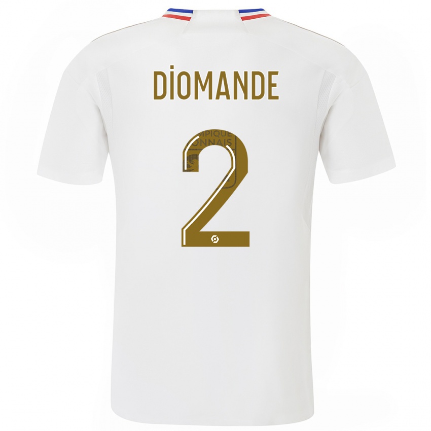 Damen Sinaly Diomande #2 Weiß Heimtrikot Trikot 2023/24 T-Shirt Schweiz