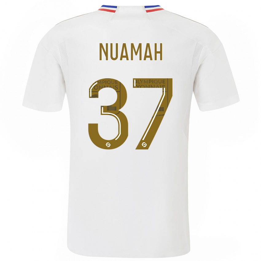 Damen Ernest Nuamah #37 Weiß Heimtrikot Trikot 2023/24 T-Shirt Schweiz