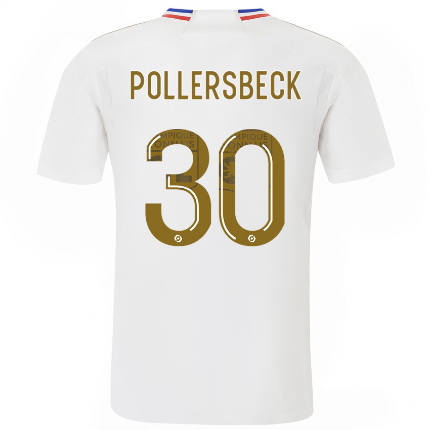 Damen Julian Pollersbeck #30 Weiß Heimtrikot Trikot 2023/24 T-Shirt Schweiz