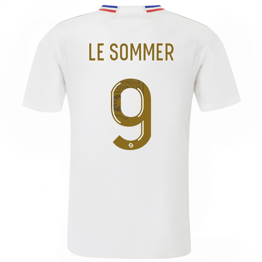 Femme Maillot Eugenie Le Sommer #9 Blanc Tenues Domicile 2023/24 T-Shirt Suisse