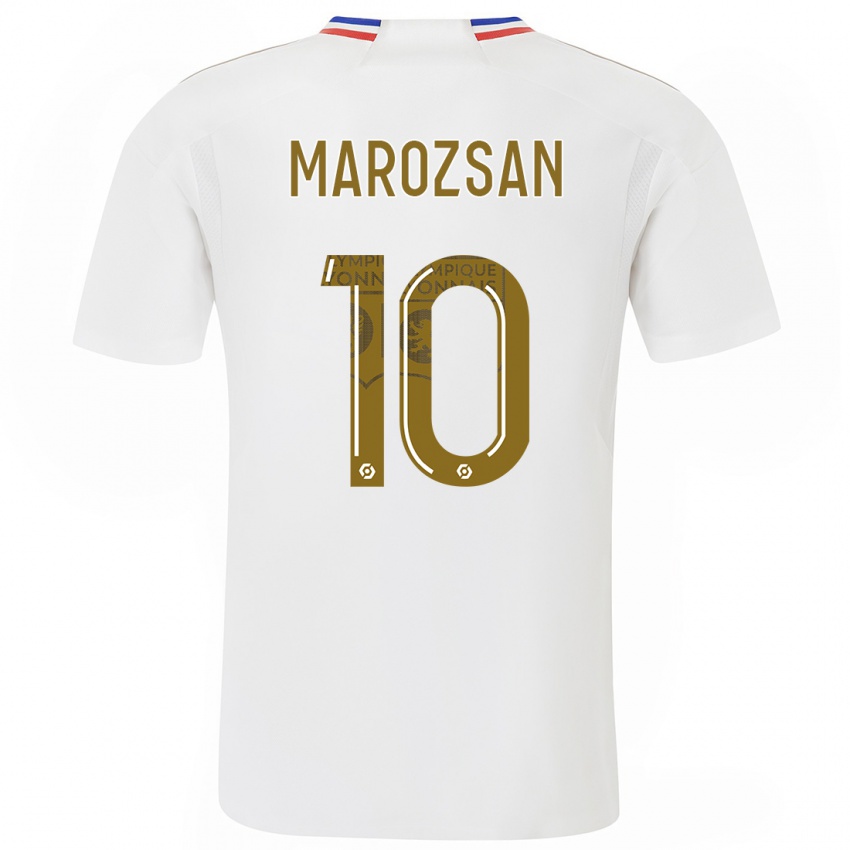 Damen Dzsenifer Marozsan #10 Weiß Heimtrikot Trikot 2023/24 T-Shirt Schweiz