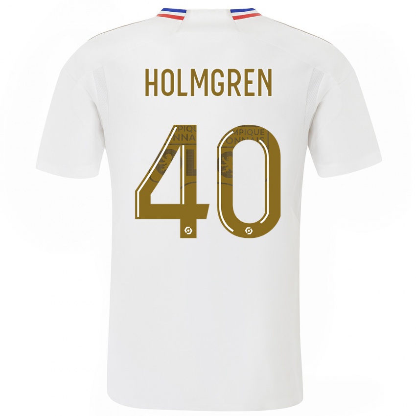 Damen Emma Holmgren #40 Weiß Heimtrikot Trikot 2023/24 T-Shirt Schweiz