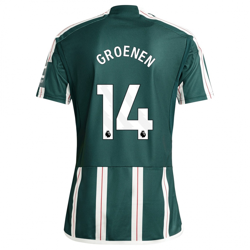 Damen Jackie Groenen #14 Dunkelgrün Auswärtstrikot Trikot 2023/24 T-Shirt Schweiz