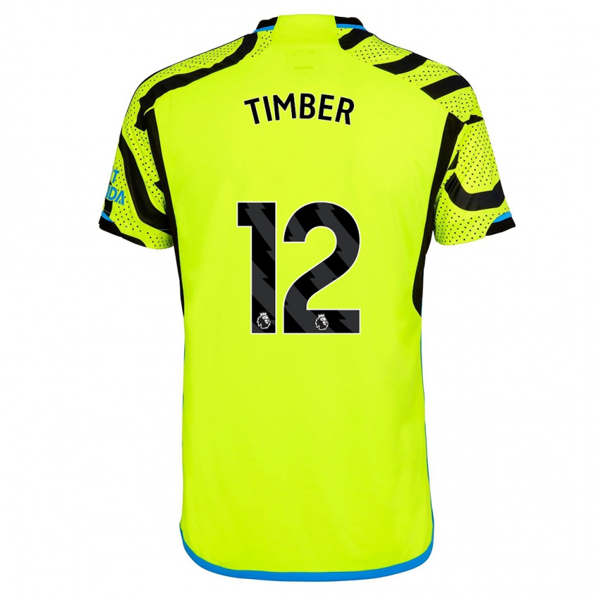 Damen Jurrien Timber #12 Gelb Auswärtstrikot Trikot 2023/24 T-Shirt Schweiz