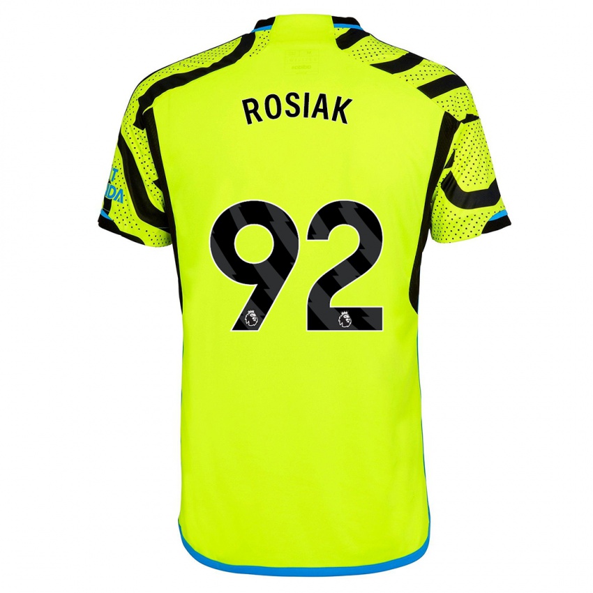 Damen Michal Rosiak #92 Gelb Auswärtstrikot Trikot 2023/24 T-Shirt Schweiz