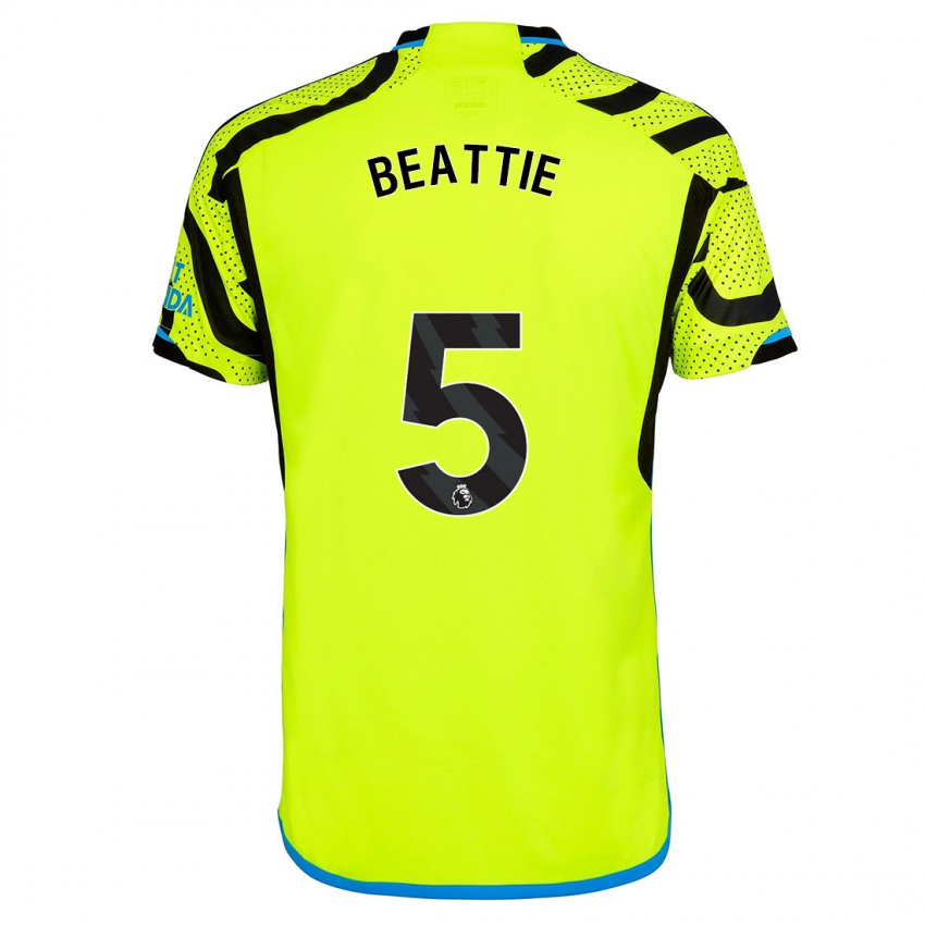 Damen Jen Beattie #5 Gelb Auswärtstrikot Trikot 2023/24 T-Shirt Schweiz