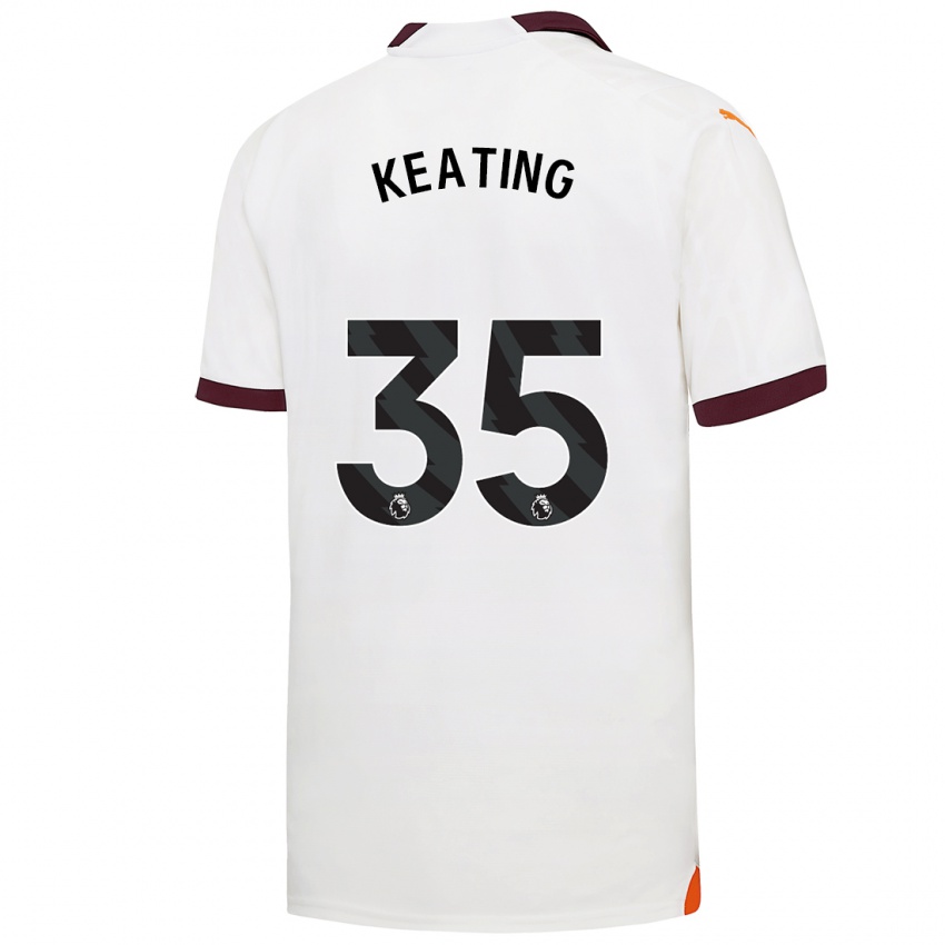Femme Maillot Khiara Keating #35 Blanc Tenues Extérieur 2023/24 T-Shirt Suisse