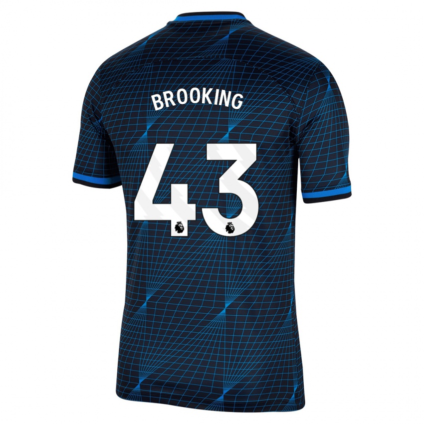 Femme Maillot Josh Brooking #43 Bleu Foncé Tenues Extérieur 2023/24 T-Shirt Suisse