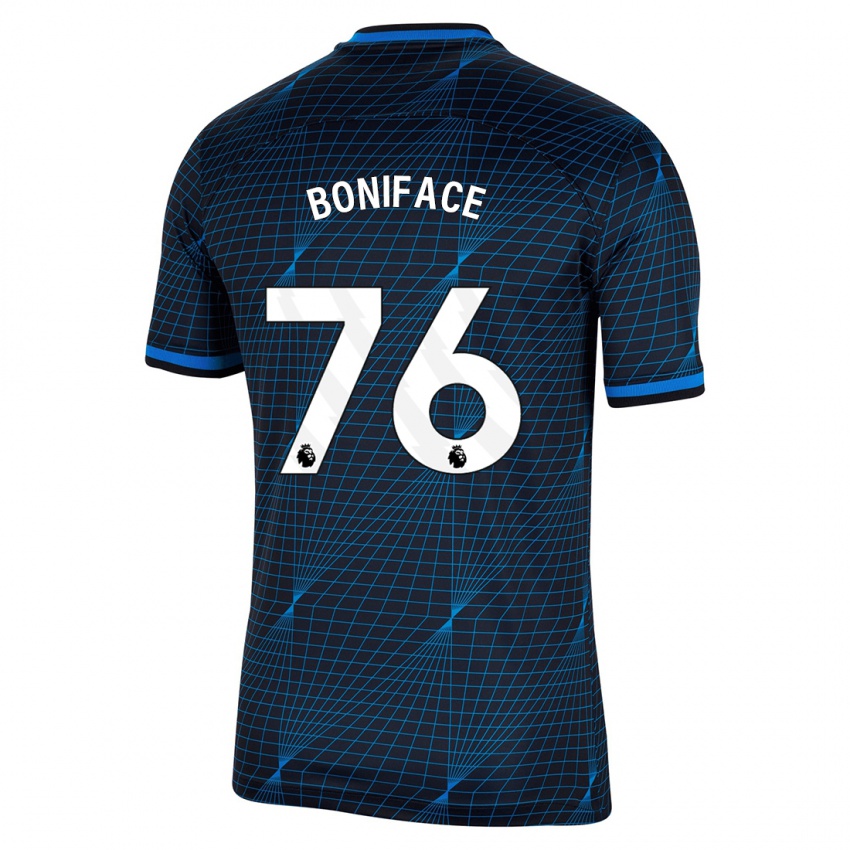 Femme Maillot Somto Boniface #76 Bleu Foncé Tenues Extérieur 2023/24 T-Shirt Suisse
