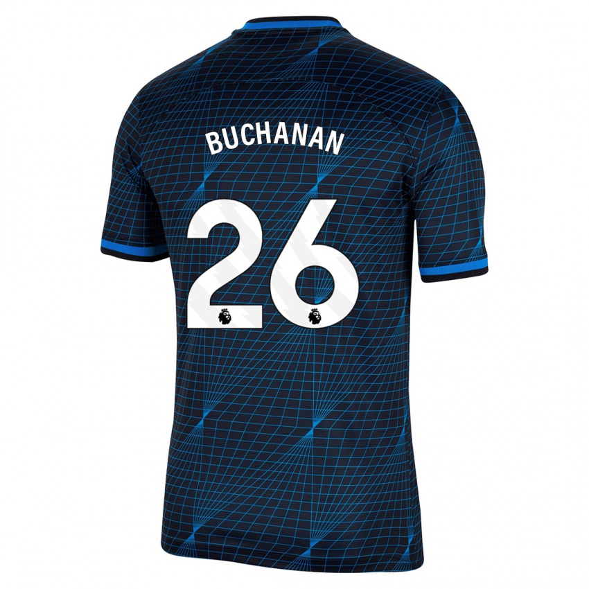 Damen Kadeisha Buchanan #26 Dunkelblau Auswärtstrikot Trikot 2023/24 T-Shirt Schweiz