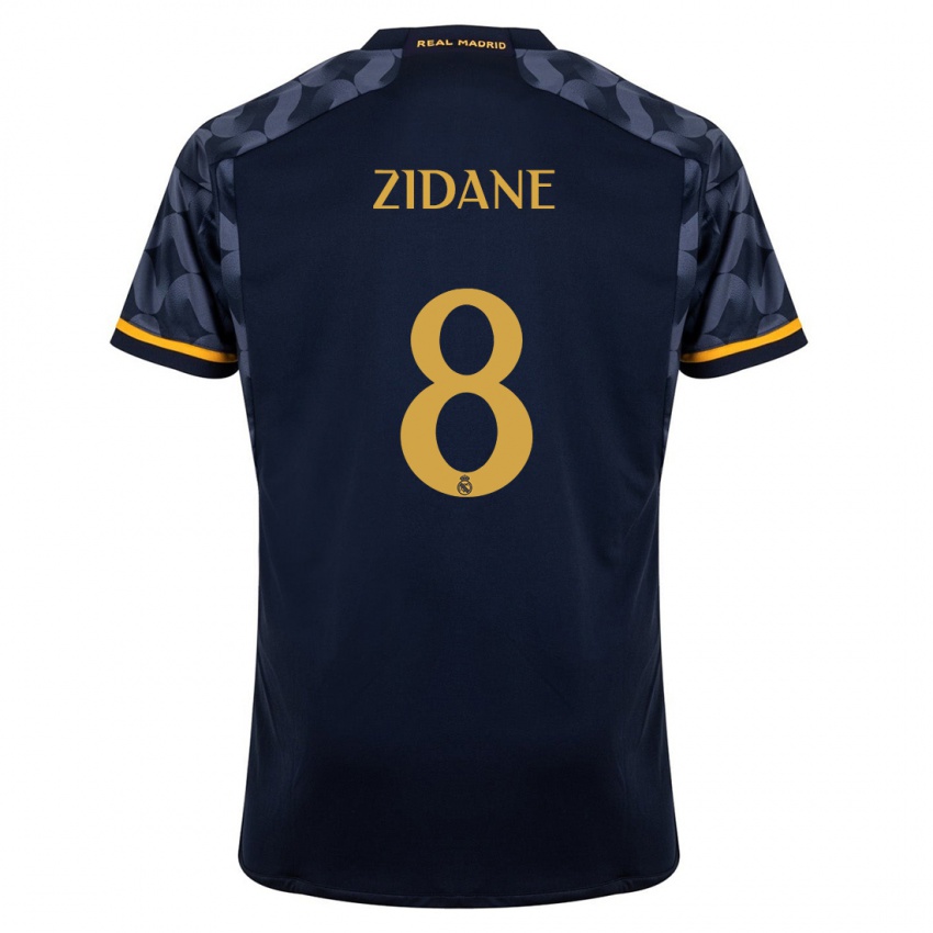Damen Theo Zidane #8 Dunkelblau Auswärtstrikot Trikot 2023/24 T-Shirt Schweiz