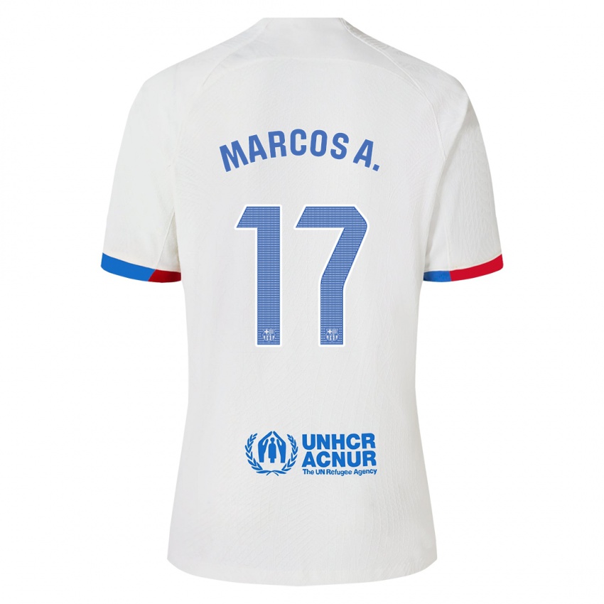 Damen Marcos Alonso #17 Weiß Auswärtstrikot Trikot 2023/24 T-Shirt Schweiz