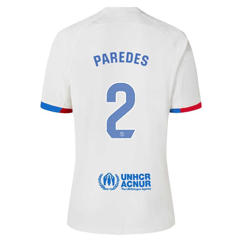 Damen Irene Paredes #2 Weiß Auswärtstrikot Trikot 2023/24 T-Shirt Schweiz