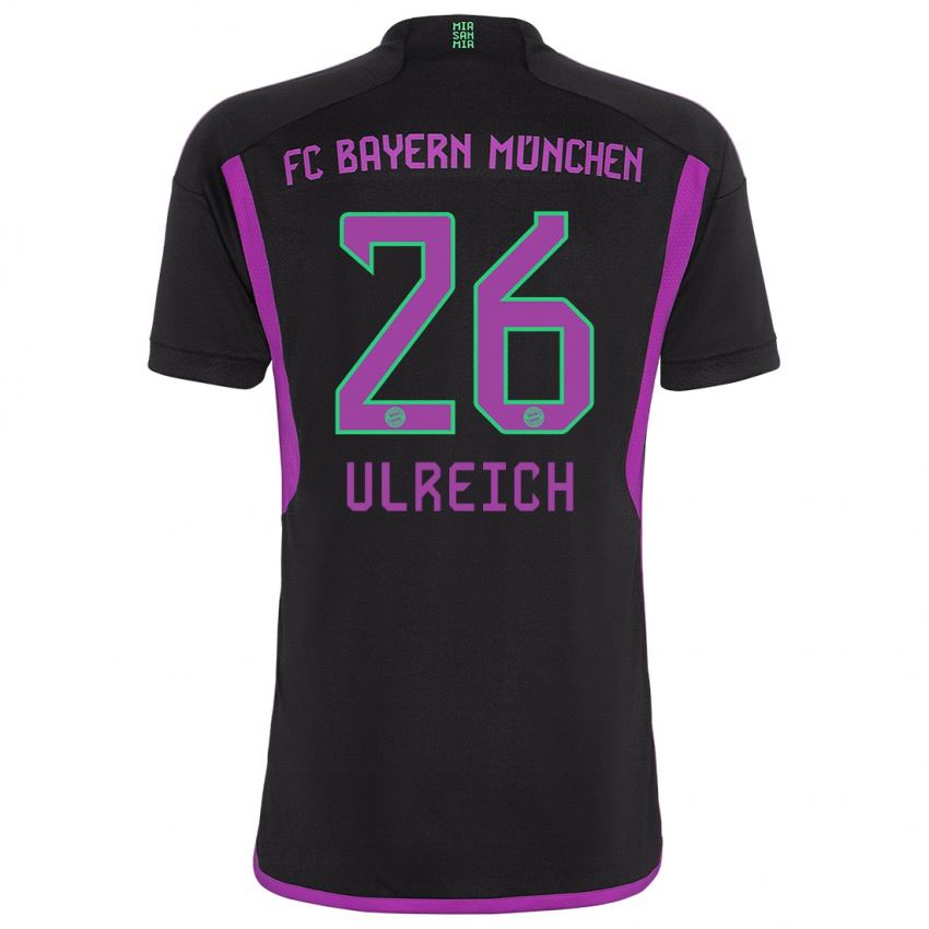 Damen Sven Ulreich #26 Schwarz Auswärtstrikot Trikot 2023/24 T-Shirt Schweiz