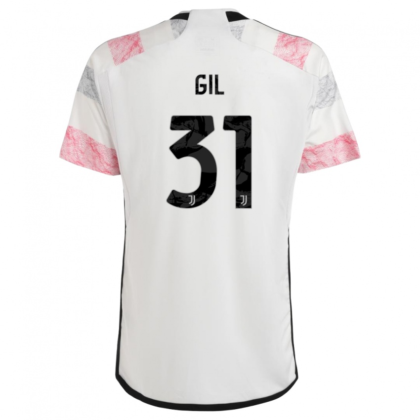 Damen Javier Gil #31 Weiß Rosa Auswärtstrikot Trikot 2023/24 T-Shirt Schweiz