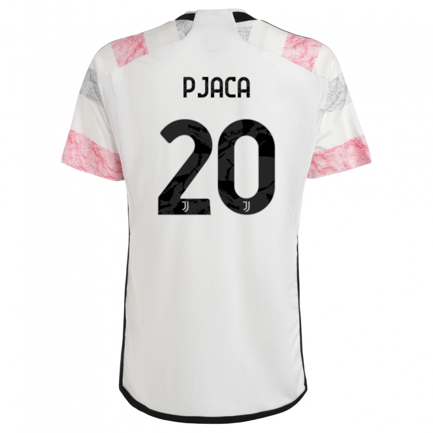 Damen Marko Pjaca #20 Weiß Rosa Auswärtstrikot Trikot 2023/24 T-Shirt Schweiz