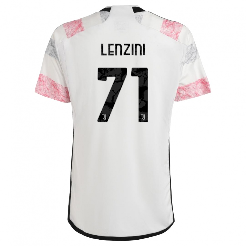 Damen Martina Lenzini #71 Weiß Rosa Auswärtstrikot Trikot 2023/24 T-Shirt Schweiz