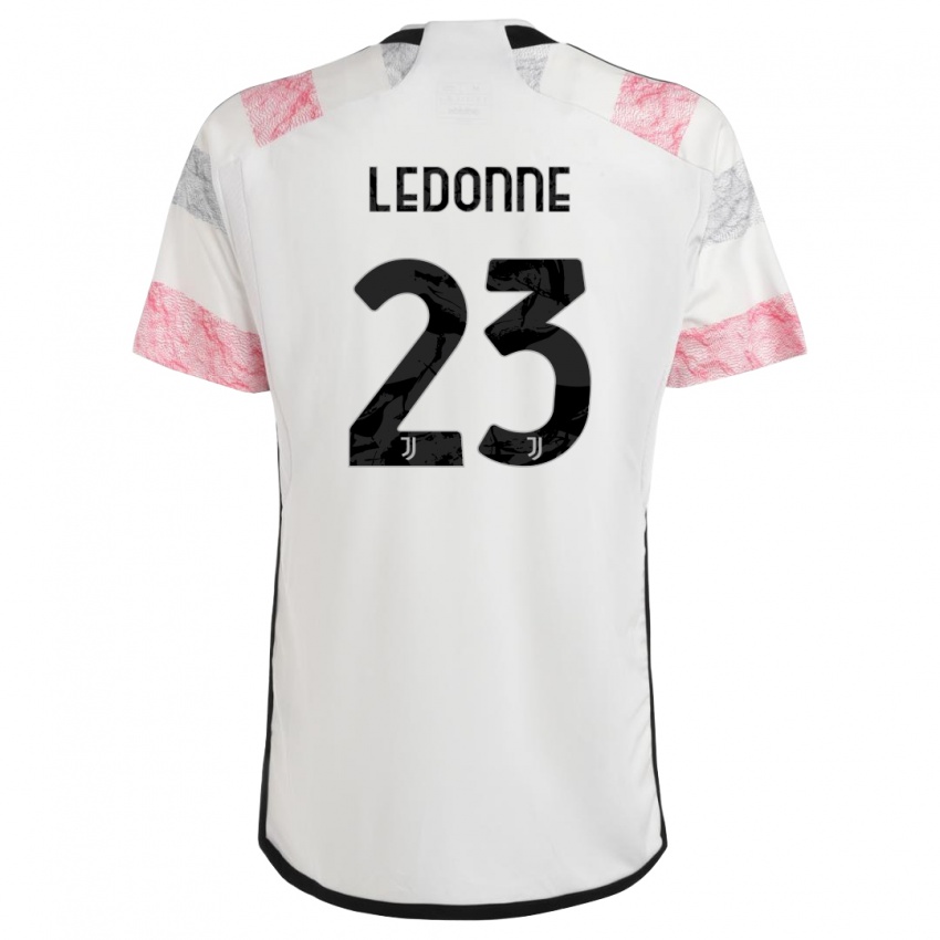 Damen Nicolo Ledonne #23 Weiß Rosa Auswärtstrikot Trikot 2023/24 T-Shirt Schweiz