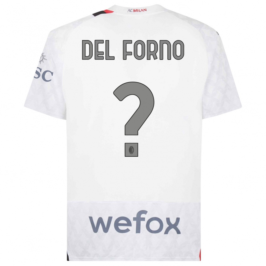 Damen Luca Del Forno #0 Weiß Auswärtstrikot Trikot 2023/24 T-Shirt Schweiz