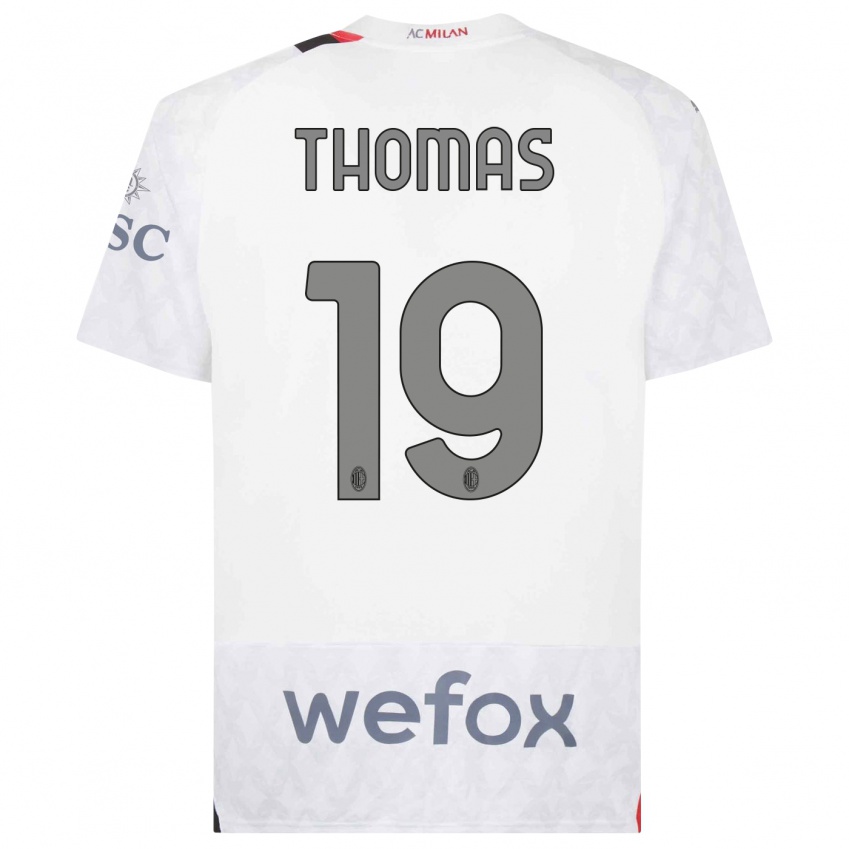 Damen Lindsey Thomas #19 Weiß Auswärtstrikot Trikot 2023/24 T-Shirt Schweiz