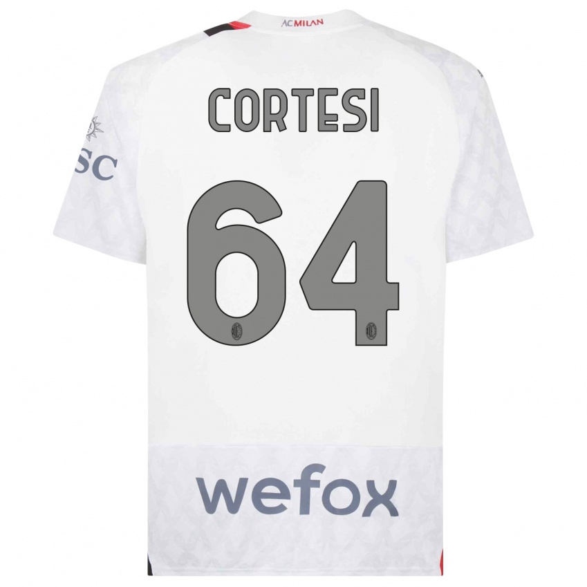 Damen Selena Cortesi #64 Weiß Auswärtstrikot Trikot 2023/24 T-Shirt Schweiz