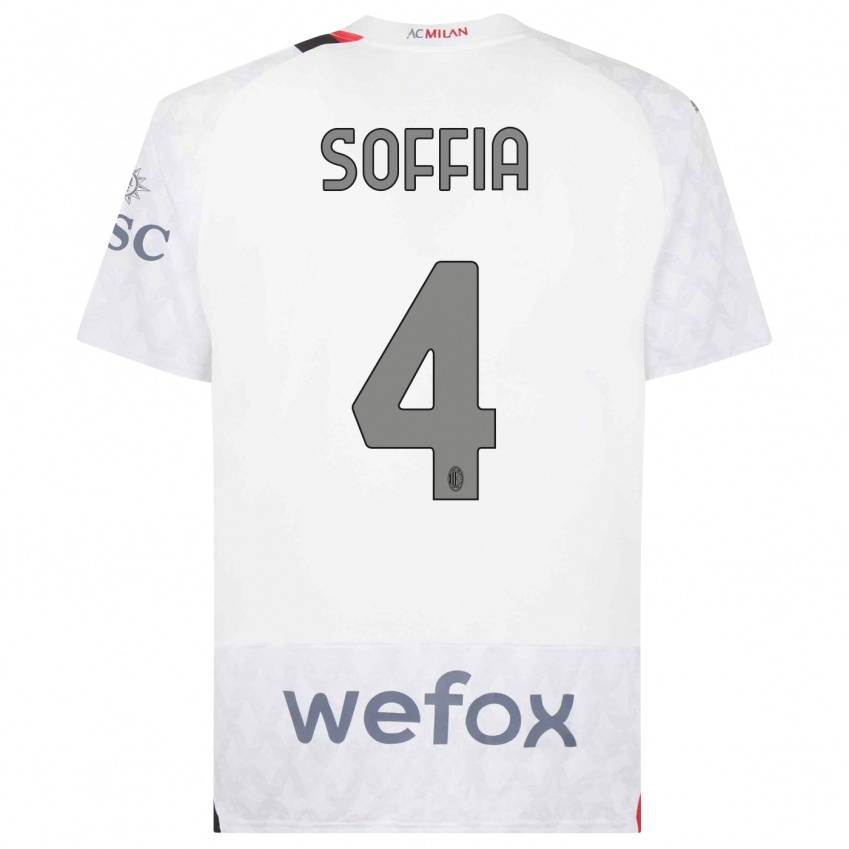 Damen Angelica Soffia #4 Weiß Auswärtstrikot Trikot 2023/24 T-Shirt Schweiz