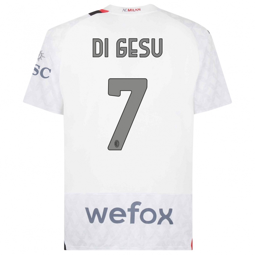 Damen Enrico Di Gesu #7 Weiß Auswärtstrikot Trikot 2023/24 T-Shirt Schweiz