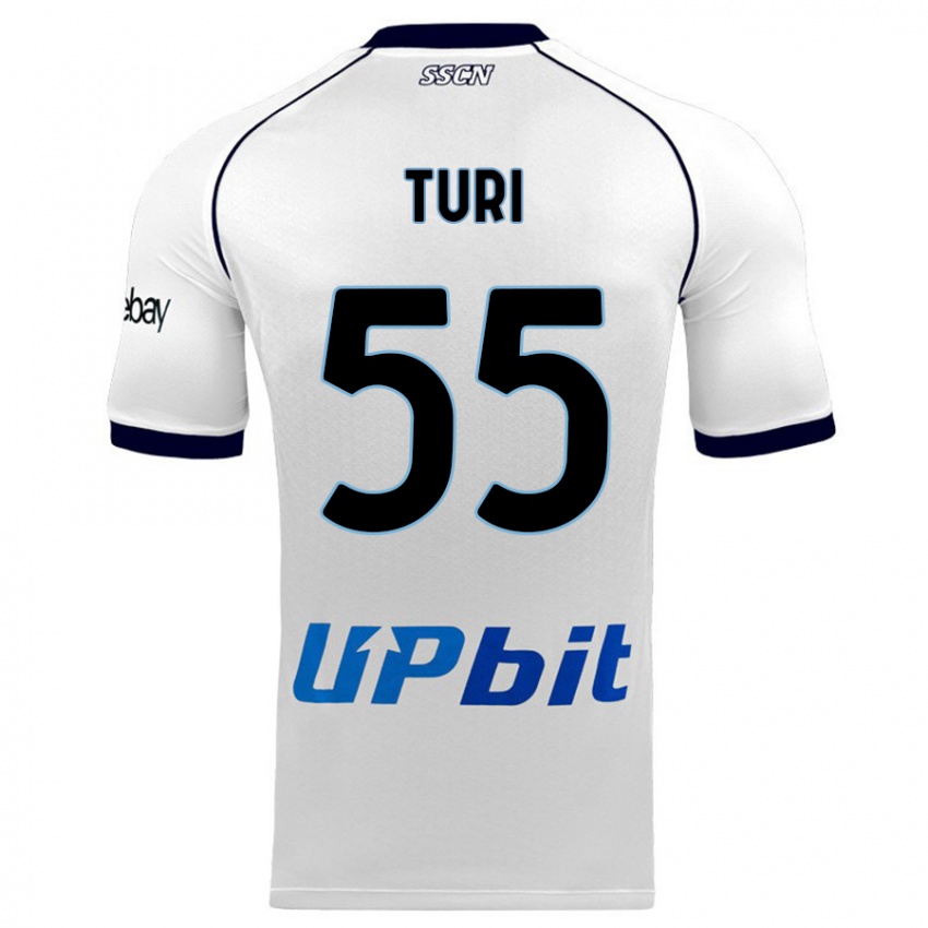 Damen Claudio Turi #55 Weiß Auswärtstrikot Trikot 2023/24 T-Shirt Schweiz