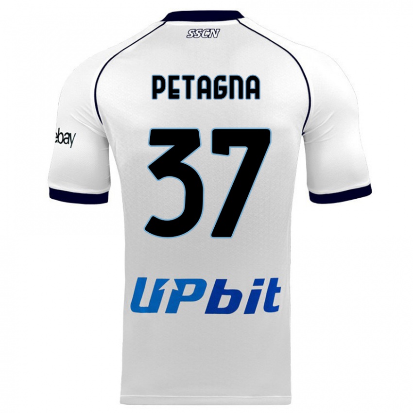 Damen Andrea Petagna #37 Weiß Auswärtstrikot Trikot 2023/24 T-Shirt Schweiz