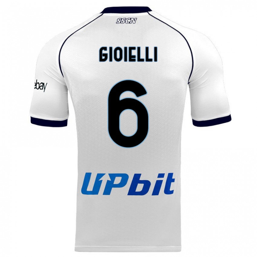 Damen Francesco Pio Gioielli #6 Weiß Auswärtstrikot Trikot 2023/24 T-Shirt Schweiz