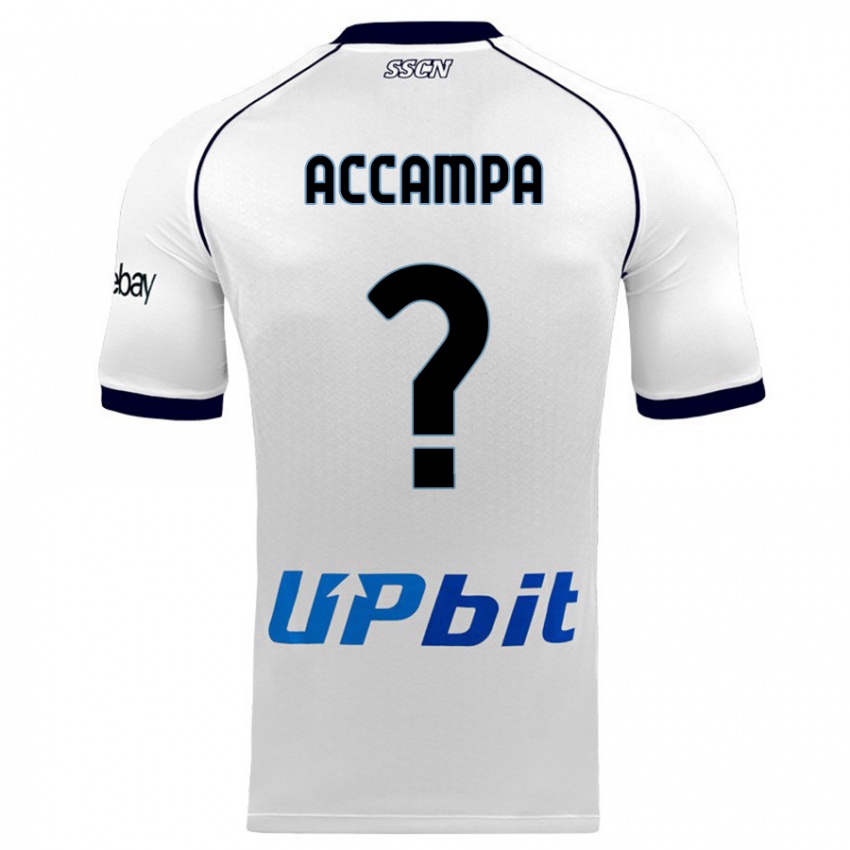 Damen Davide Accampa #0 Weiß Auswärtstrikot Trikot 2023/24 T-Shirt Schweiz
