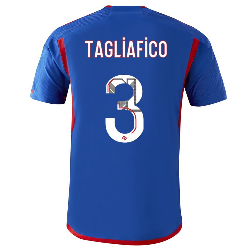 Damen Nicolas Tagliafico #3 Blau Rot Auswärtstrikot Trikot 2023/24 T-Shirt Schweiz