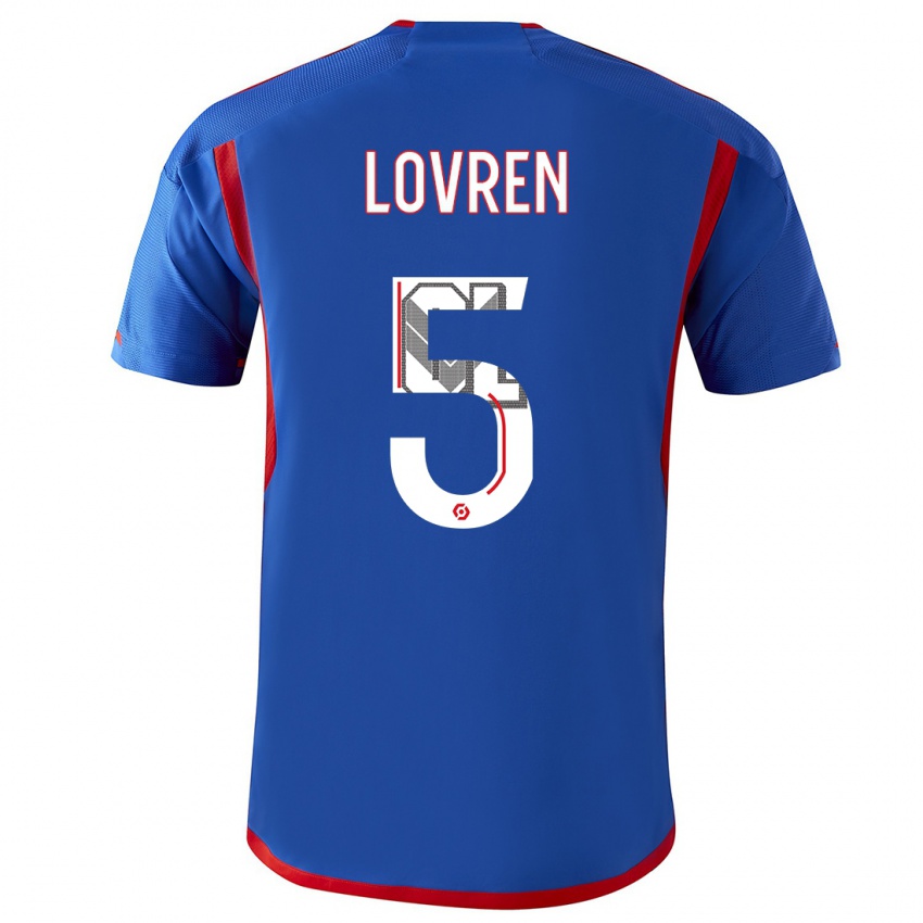 Damen Dejan Lovren #5 Blau Rot Auswärtstrikot Trikot 2023/24 T-Shirt Schweiz
