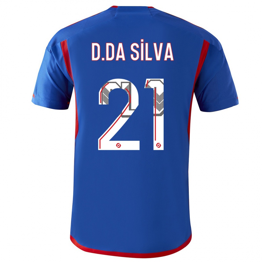 Damen Damien Da Silva #21 Blau Rot Auswärtstrikot Trikot 2023/24 T-Shirt Schweiz