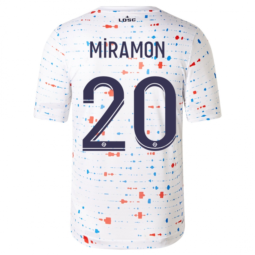 Damen Ignacio Miramón #20 Weiß Auswärtstrikot Trikot 2023/24 T-Shirt Schweiz